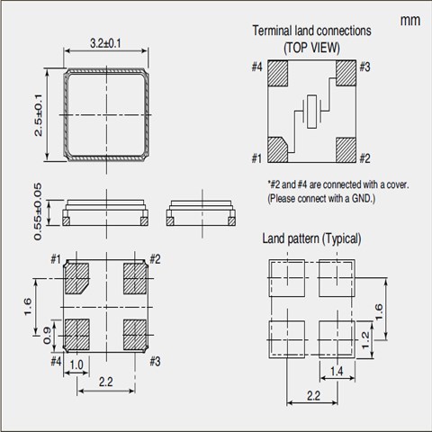 NX3225SA-20.000M-STD-CRS-2,3225车规晶振,NDK谐振器