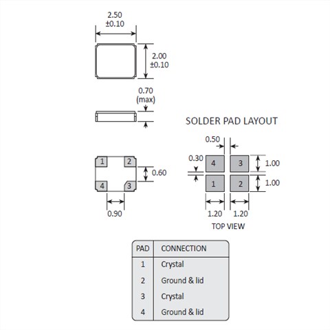 Golledge晶振,贴片晶振,GSX-328晶振,小体积石英晶振