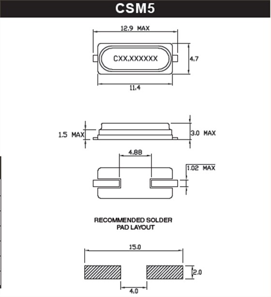 csm5 12.9_4.7mm 49SMD
