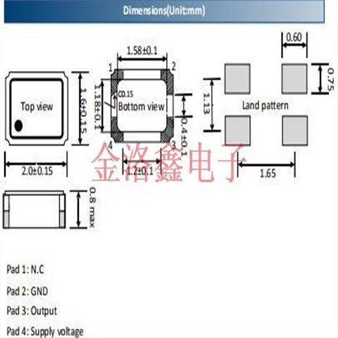 艾西迪高品质晶振,TX20SE温度补偿晶体振荡器,TX20SE1600ROKBXHL-PF[16MHz]晶振