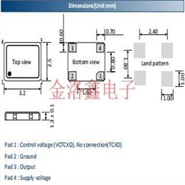 艾西迪晶振,TCSW32石英振荡器,TC322600MBXNBXXZL-PF[26MHz]晶振