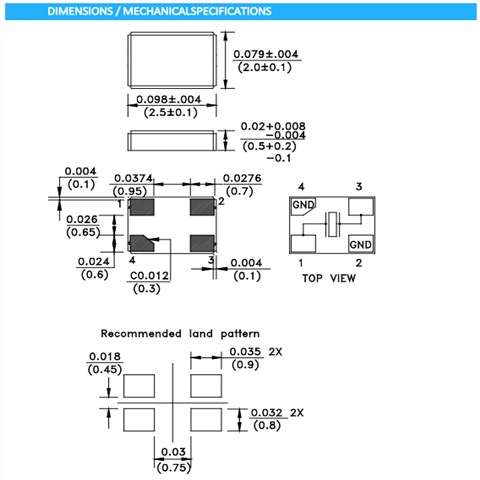 ELM10-16.000MHz-8-R60-2-D20-T,英国AEL石英晶振,2520mm,16MHz