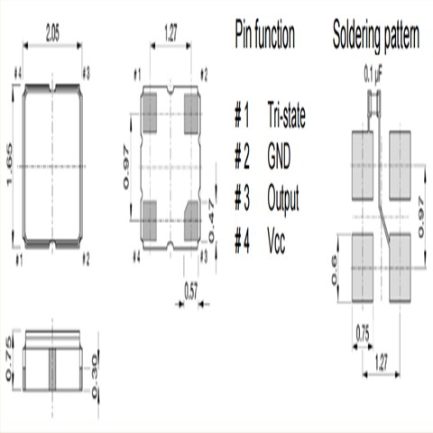 XO20P-H33-NN1u20-125.000MHz,低抖动晶振,6G基站晶振