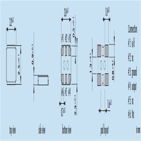 Jauch晶振,O 40.0-JO33H-E-3.3-1-T2,高稳定性晶振,6G无线网络晶振