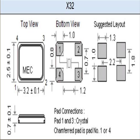 MERCURY晶振|X32-24.000-20-20/20I/30R|3225mm|6G网络终端晶振