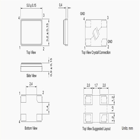台产晶技晶振,AB-16.000MALE-T晶振,车载香薰系统晶振