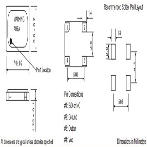 XOP75-32M000-B25B3,富通陶瓷振荡器,6G路由器晶振