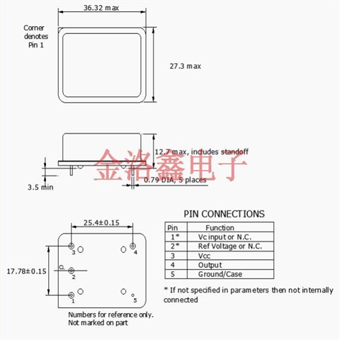 OSI5008-10.0M,Pletronics振荡器,LVTTL输出晶振,无线通信设备晶振,OCXO恒温振荡器