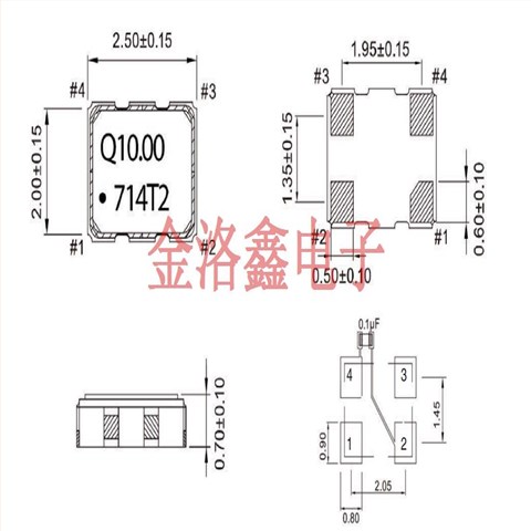 QTCT2203S1T-10.000000,Q-TECH有源温补晶振,QTCT220石英贴片振荡器