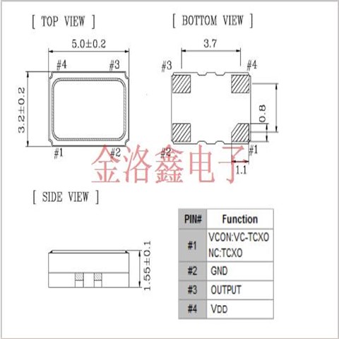 TWEAALSANF-10.000000,TW型高精度晶振,蜂窝网络晶振,5G基站晶振