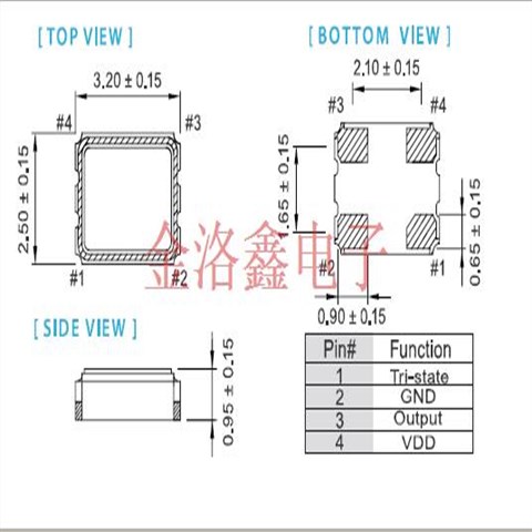 OXEIDLJANF-0.032768,Taitien晶体振荡器,台产晶振,可穿戴设备晶振