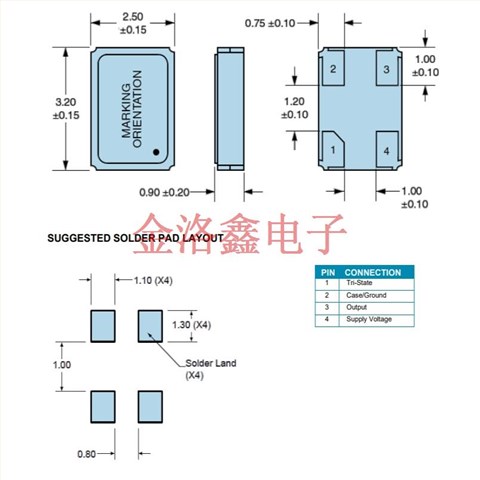 EB13E2E2H-48.000MTR,小型贴装晶振,Ecliptek日蚀晶振