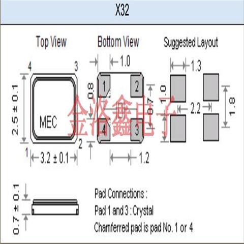 X32-12.000-12-10/20I,Mercury晶振,网络应用晶振