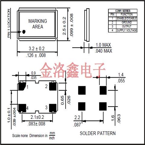 RTV-104EF13P-S-26.000-TR,Raltron高精度晶振,削峰正弦波输出晶振