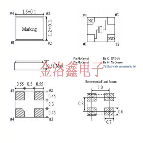 ABM12N-32.0000MHZ-10-D1X-T3,1612无源晶振,ABRACON晶振