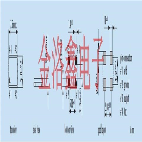 O16-VX3JS-T1,7050黑色面陶瓷晶振,Jauch晶振