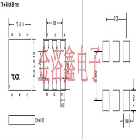 SIT3808AI-D2-33EE80.00000M,7050压控晶振,SITIME晶振