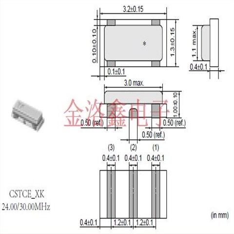 CSTNE8M00G520000R0,Murata贴片晶振,精密传感器晶振