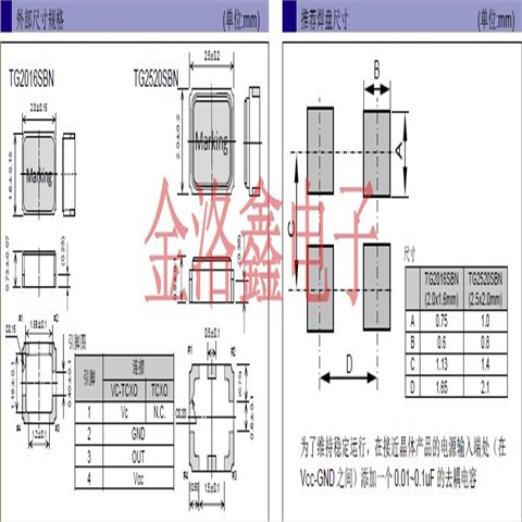 TG2520CEN48.0000M-KFGNNM,EPSON高稳定性振荡器,智能电表晶振