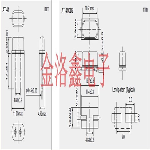 EXS00A-AT00295,NDK日产进口晶振,AT-41石英晶振