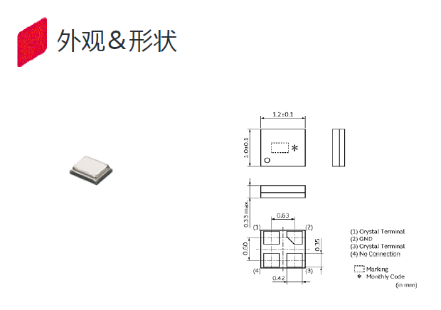 极小型1210轻薄时钟晶振,MCR1210晶振,XRCED37M400FXQ52R0晶振