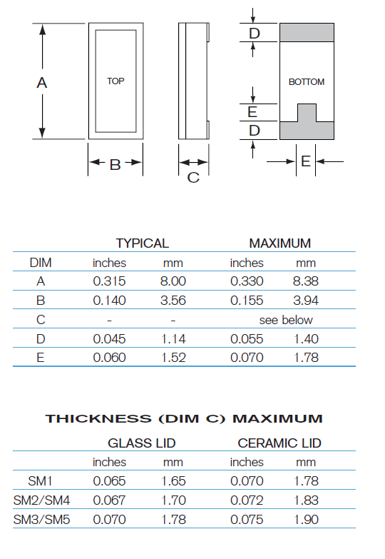 进口SMD表面封装晶振,大体积8.00*3.56mm谐振器,CX1HGSMAT晶振