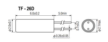 SHINSUNG晶振,TF-26D晶振,TF-26D-20-32.768KHz-12.5pF晶振