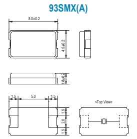 SMI晶振,93SMX(A)晶振,93M120-16(A)晶振