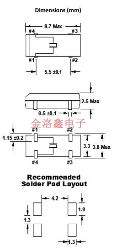 FKFSREIHM0.032768-T3,FOX福克斯晶振,FSRLF谐振器,8038晶振