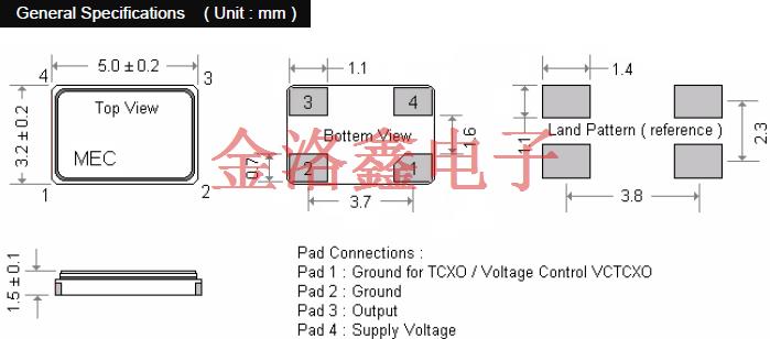 VM53T 5032 VCTCXO VM53T 5032 VCTCXO